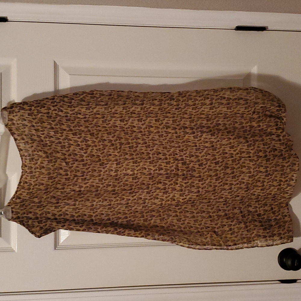 Cheetah print infinity scarf